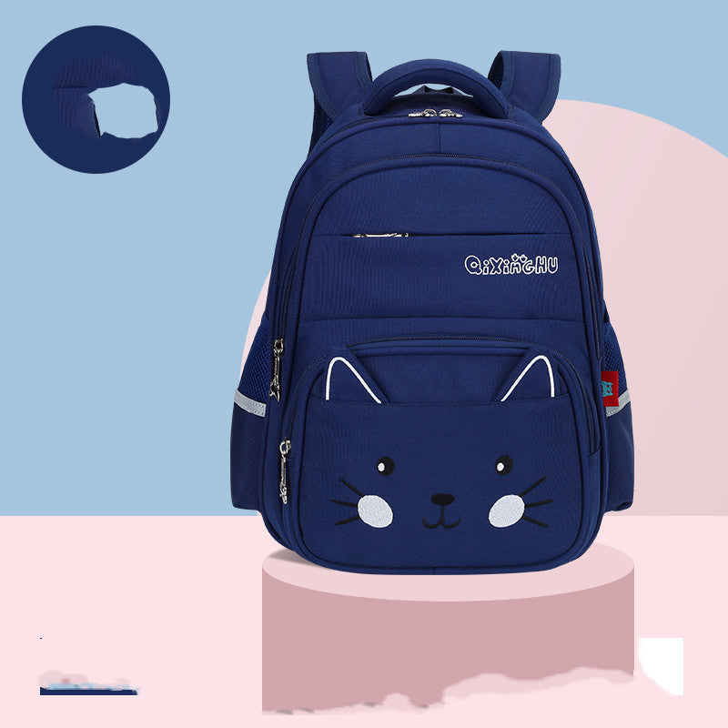 Cute Cartoon Shoulders Baby Lightweight Backpack Elementary School Schoolbag - Sky Blue Cuties: Adorable Baby Backpacks