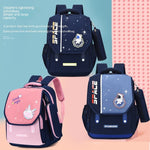 Cute Children Student Leisure Burden Alleviation Backpack - Burden-Free Blue Pink Backpack for Happy Students