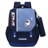 Cute Children Student Leisure Burden Alleviation Backpack - Gray Blue