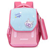 Nette Kinderstudentin Freizeitbelastung Linderung Rucksack - Himmelblau Pink