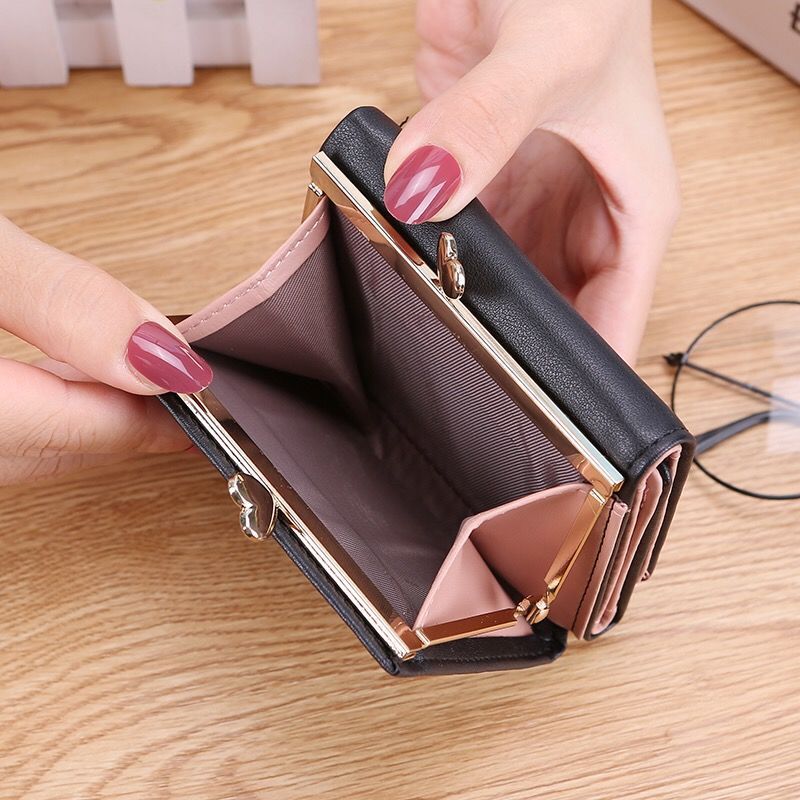 Cute Coin Purse with Multiple Folds and Secure Inner Compartments - for Stylish Students Hearts Aflutter cute coin purse
