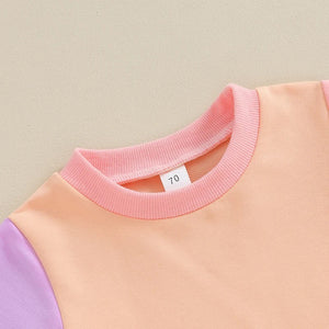 Color Matching Cotton Two-Piece Set for Kids in United States and CHF CH - T-Shirt Shorts Tiny Trendsetters united