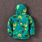 Cute Dinosaur Windproof Rainproof Jacket for Kids 3-8 Years - cute dinosaur windproof rainproof jacket