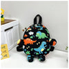 Lindo caricatura de moda pequeña mochila infantil de dinosaurio - Black TD Dinosaur