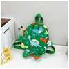 Cute Fashion Cartoon Little Dinosaur Children's Backpack - Green TD Dinosaur