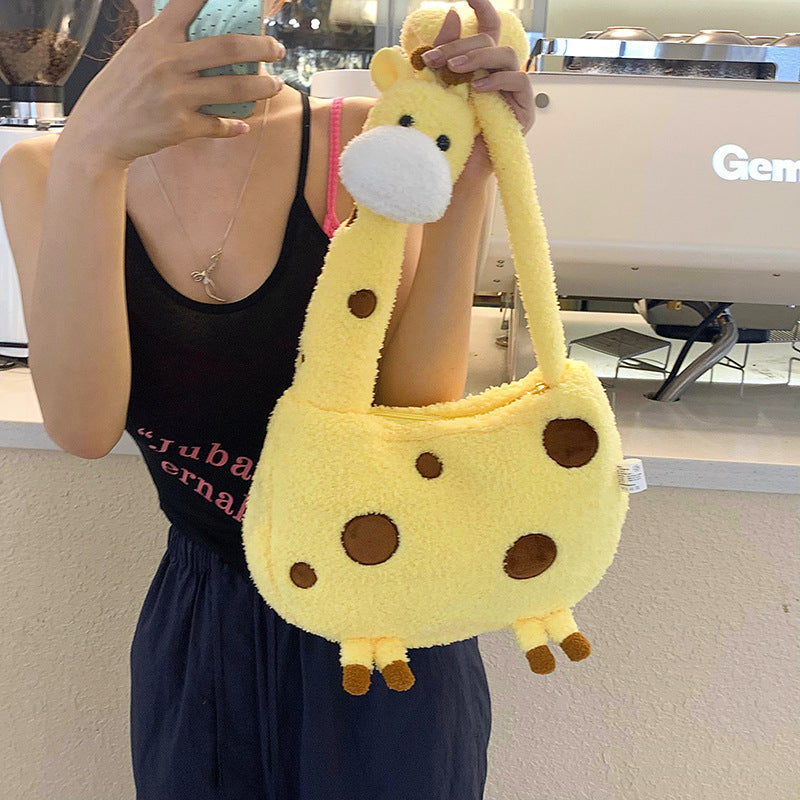 Cute Giraffe Crossbody Bag for Women with Heat Preservation and Expansion - Teleplus cute giraffe crossbody bag female
