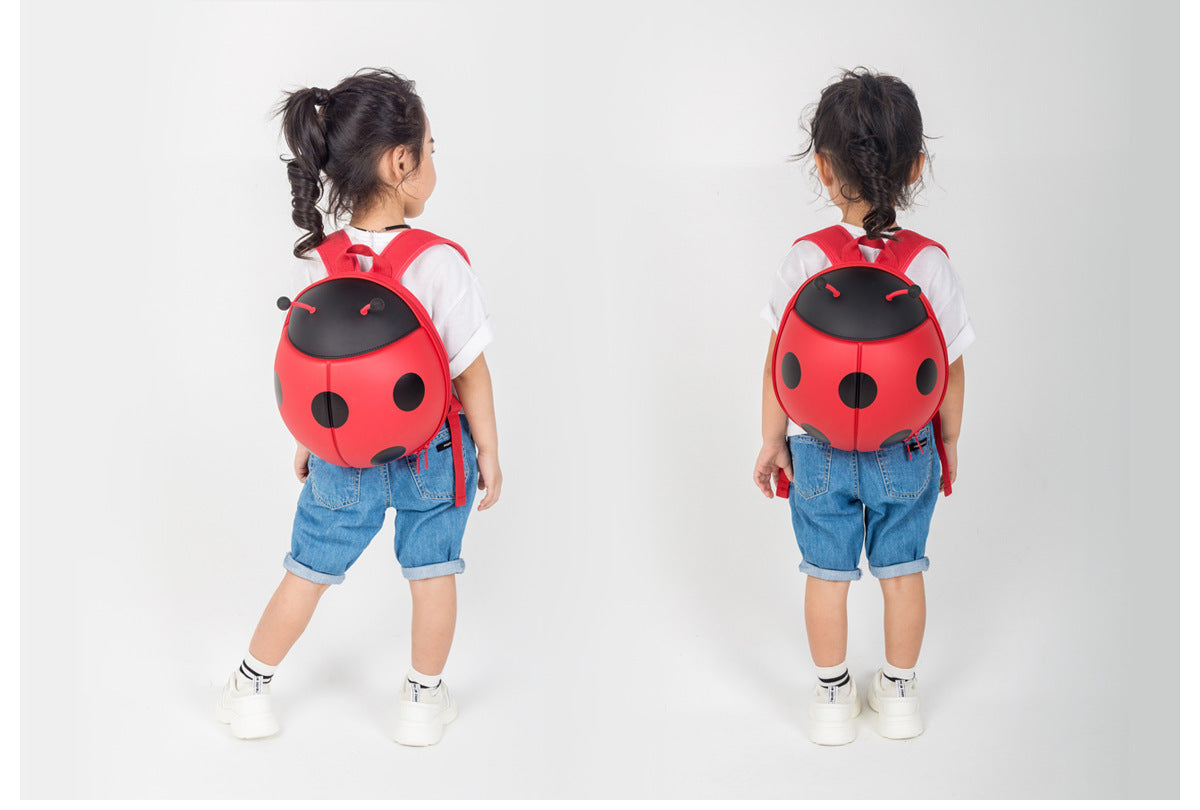 Cute Ladybug Backpack Children’s Schoolbag Cartoon