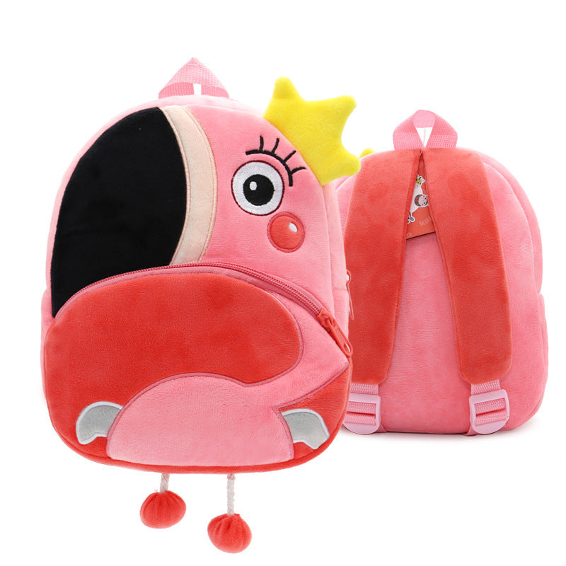 Cute Plush Backpacks Kindergarten Cartoon School Bags Children Animal Toys Bag - Huggable Animal Backpacks for Tiny