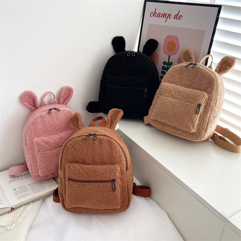 Cute Plush Bag Women’s Autumn And Winter New - Plush Bag for Chic Ladies’ Cozy Adventures