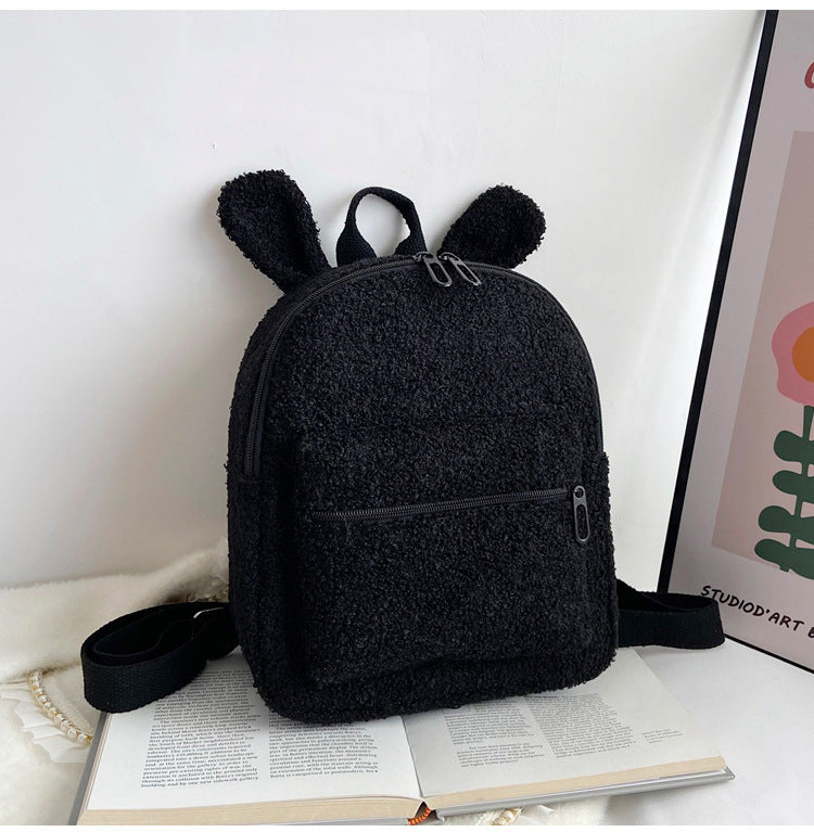 Cute Plush Bag Women’s Autumn And Winter New - Plush Bag for Chic Ladies’ Cozy Adventures