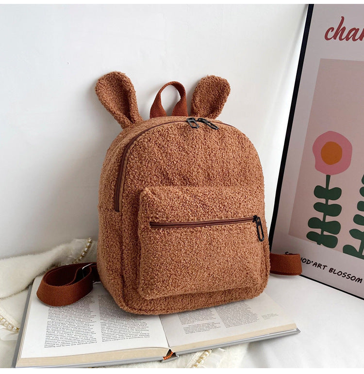 Cute Plush Bag Women’s Autumn And Winter New - Plush Bag for Chic Ladies’ Cozy Adventures