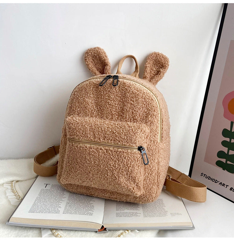 Cute Plush Bag Women’s Autumn And Winter New - Plush Bag for Chic Ladies’ Cozy Adventures