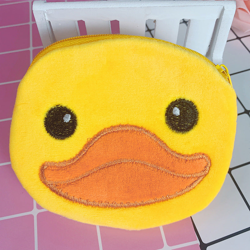 Cute Plush Coin Purses for Daily Use Featuring Travel and Animal Designs - Purse plush coin purse-travel frog