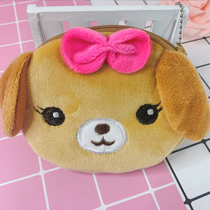 Cute Plush Coin Purses for Daily Use Featuring Travel and Animal Designs - Purse plush coin purse-travel frog