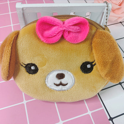 Cute Plush Coin Purses for Daily Use Featuring Travel and Animal Designs - Purse plush coin purse-travel frog