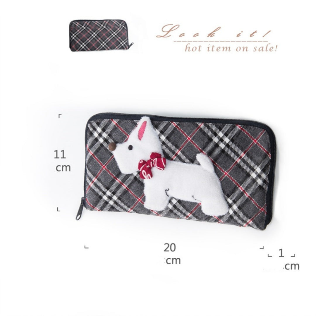 Cute Qile Cat Wallet with Zipper Card Slots and Large Banknote Holder - Purr-fectly for Stylish Humans cute qile cat