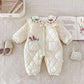 Cute Winter Baby Doll Floral Jumpsuit Cotton - Cute Winter Baby Doll Jumpsuit for Stylish Lil Ones