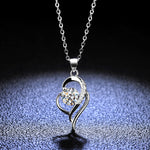 D-color Diamond Necklace Silver Pendant - D-color Diamond 1 Karat Necklace Silver Pendant