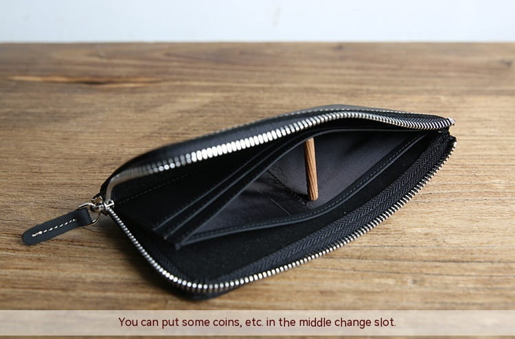 Genuine Leather Cortical Scalp Cowhide Money Folder for United States and CHF