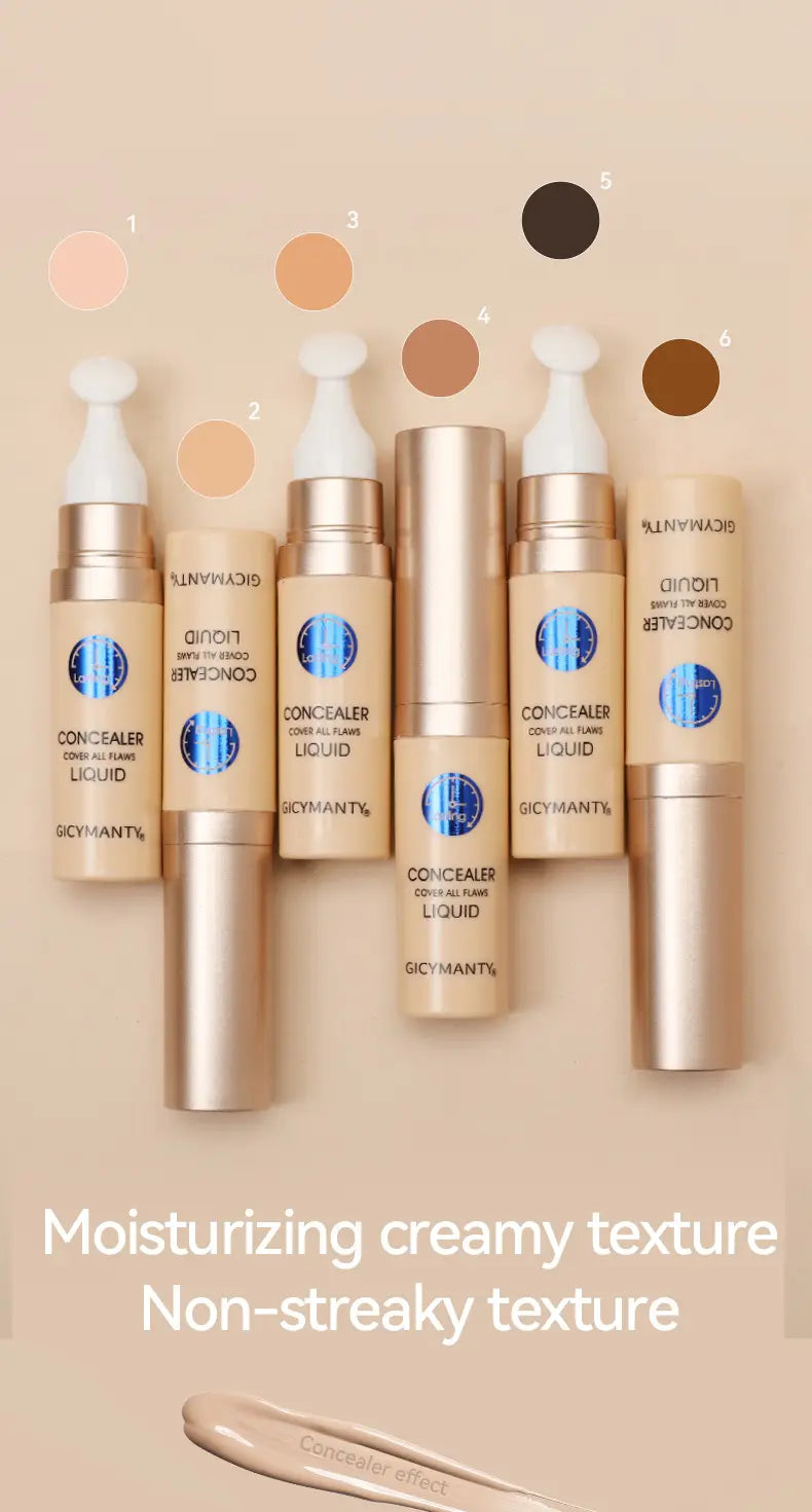Waterproof Liquid Concealer to Improve Skin Color and Cover Imperfections