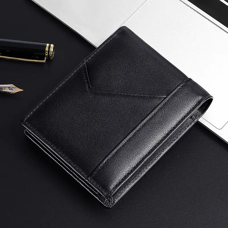 Men’s Leather Wallet in the United States with Durable CHF Finish