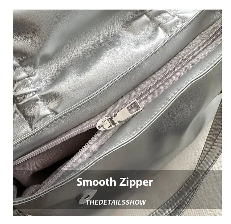 Sac à bandoulière en cuir PU avec plusieurs poches pour femmes et filles