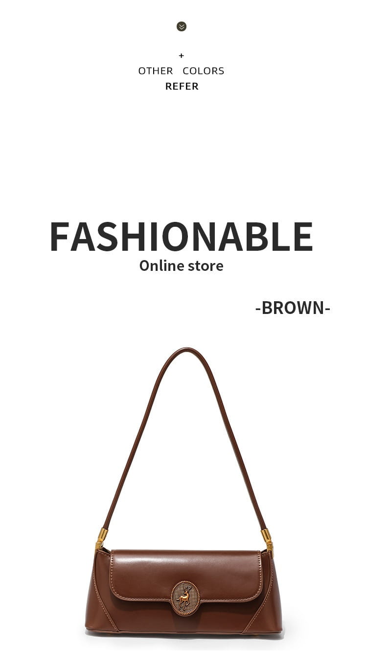 Sac à bandoulière en cuir Pu rétro pour les femmes avec une doublure douce et une poche de sandwich