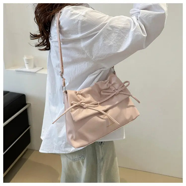 Sac à bandoulière en cuir PU avec plusieurs poches pour femmes et filles