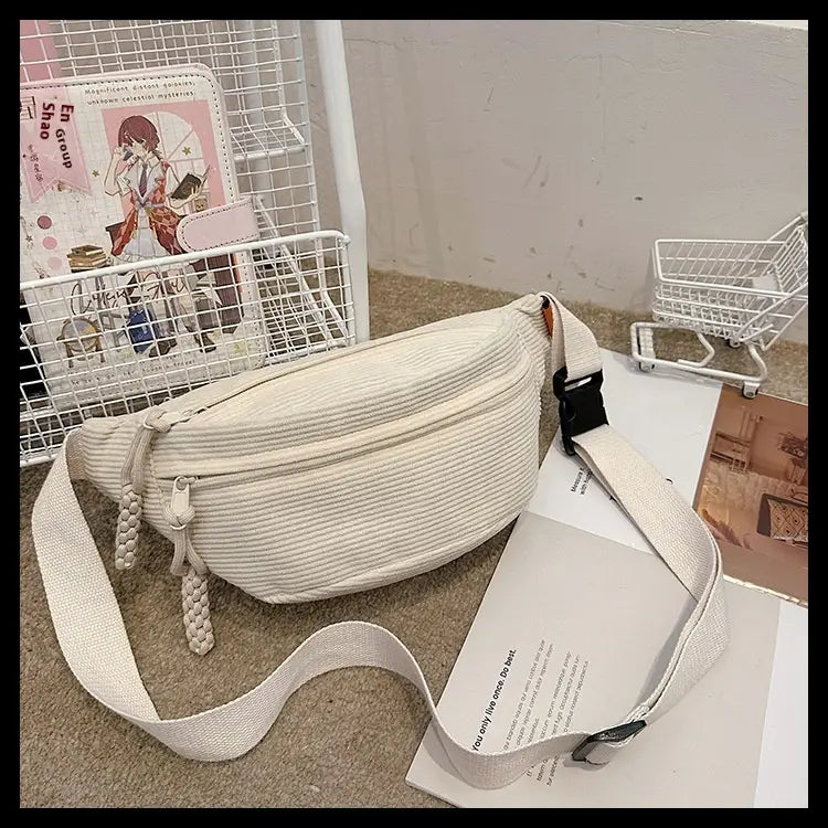 Casual Crossbody Shoulder Bag with Preppy Style and Polyester Lining