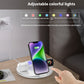 Folding Three-in-one Wireless Charger Vertical Desktop Phone Holder - Folding Three-in-One Wireless Charger for Lazy