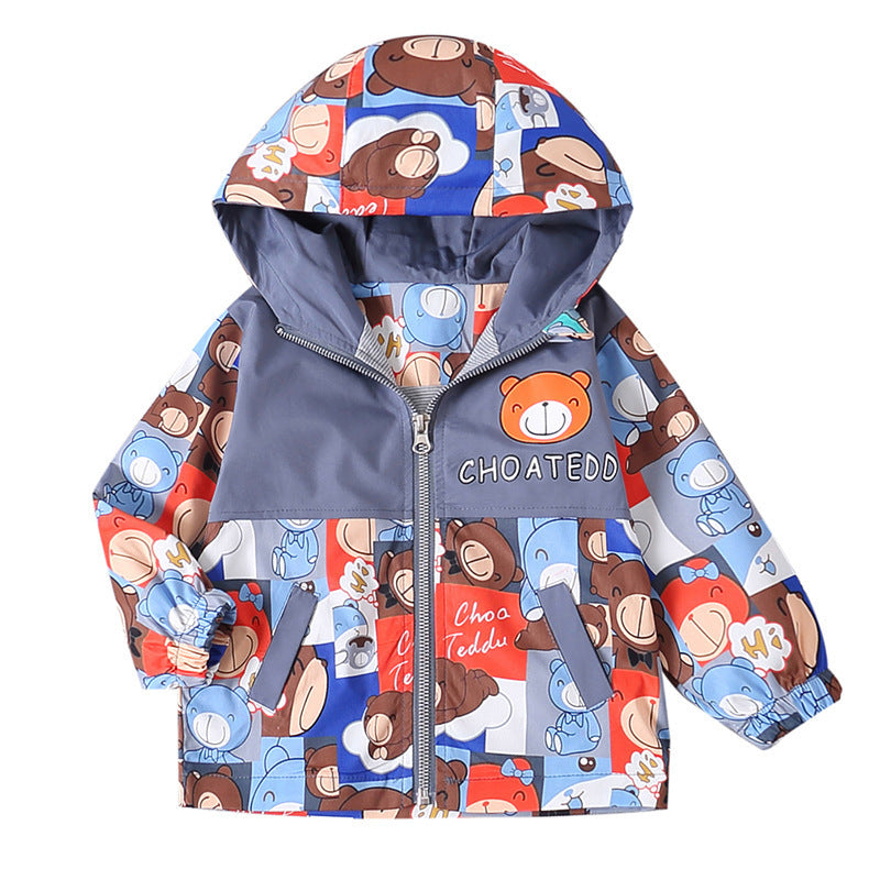 Boys And Girls Korean Style Trendy Small And Medium Children’s Jackets Baby Autumn Clothes