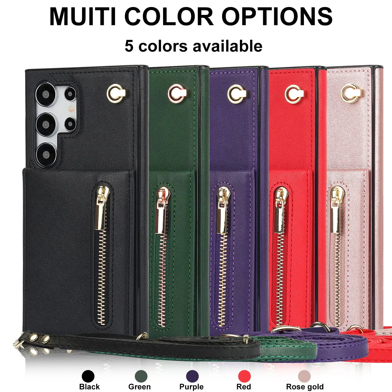 Samsung Card Holder Phone Case with Stand PU TPU Handmade Japanese Korean Style