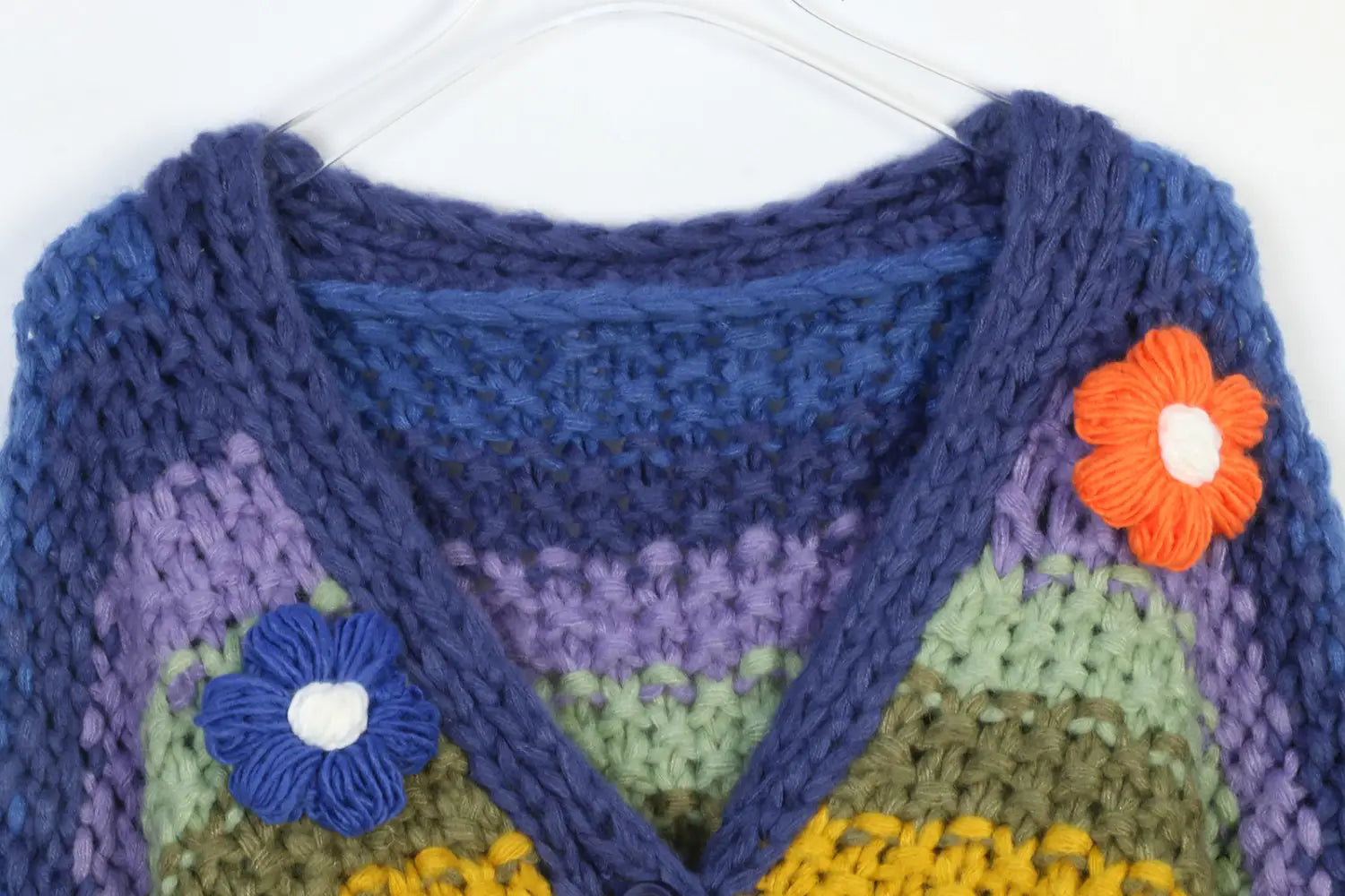 Roze gestreepte vesttrui losse fit European Style Dames Knitwear S M L