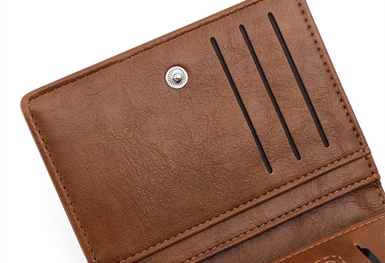 Men’s Wallet Zipper Hasp Short B Word - Zipper Up Your Style with the B Word Wallet