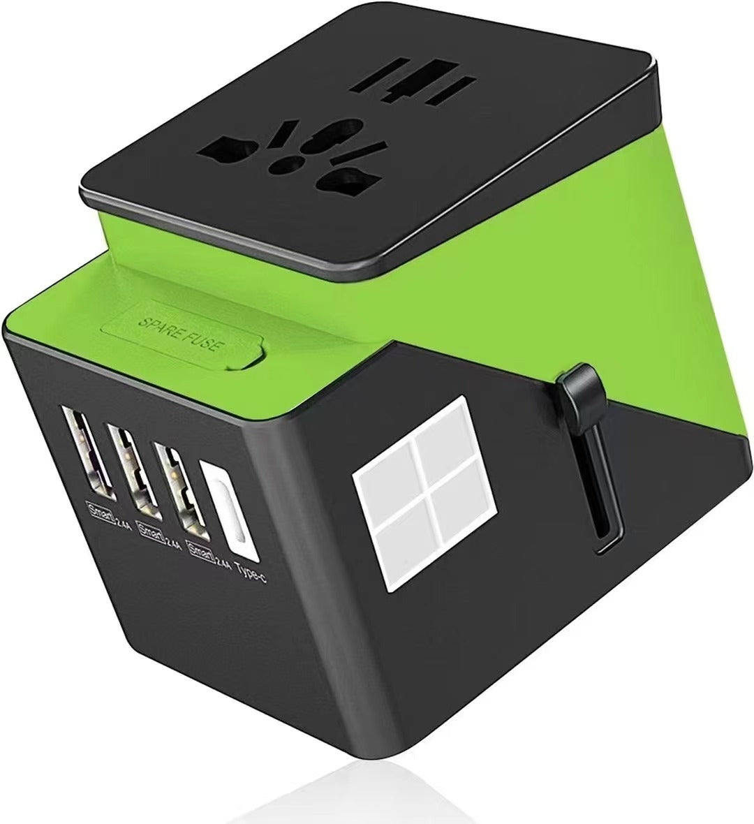 3 USB 1 Typc C International Power Adapter For Europe UK China Australia Japan And More 200 Countries - Travel Adapter