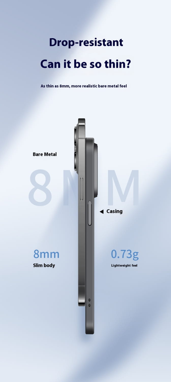 Drop-Resistant Phone Case for iPhone with Magnetic Large Window Design