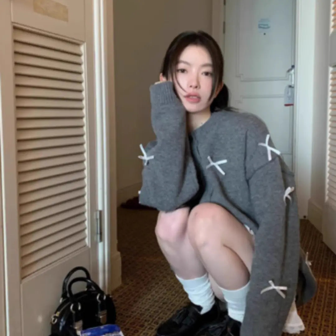 Cardigan cniotáilte ró -chniotáilte do mhná gheimhridh gheimhridh teolaí geansaí muinchille fada