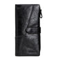 Fashion Stitching Long Cowhide Leather Men’s Wallet - Long Brown Leather Wallet for Stylish Cows and Men