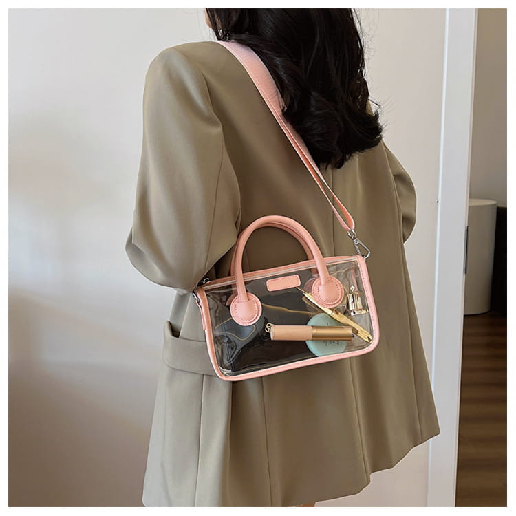 Liten plastreisekoffer Skulderveske for kvinner barn håndbagasje 23cm