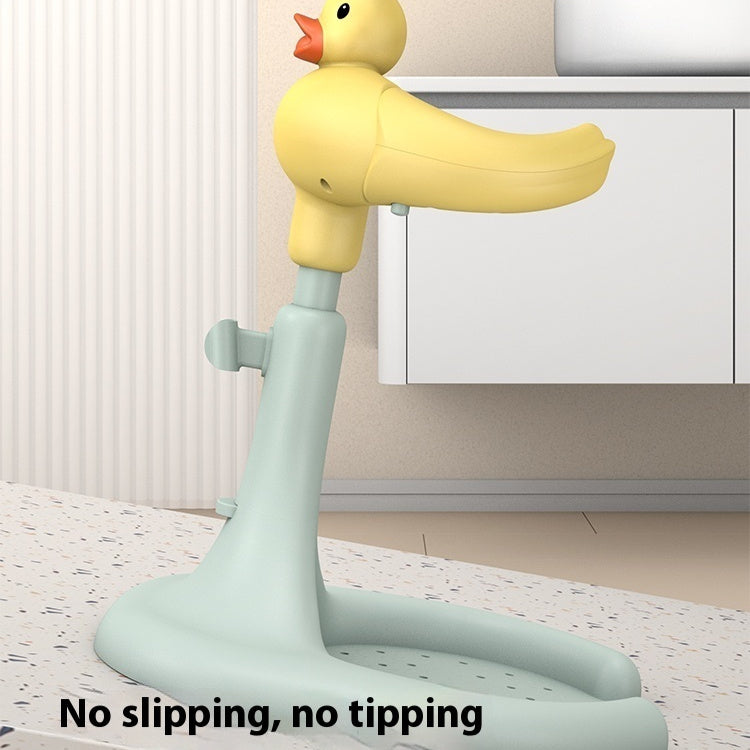 Baby Standing Red Mouth Duck Bath Table Hands-free Shower Non-slip Spine Protection Adjustable - Quack Up Bath Time