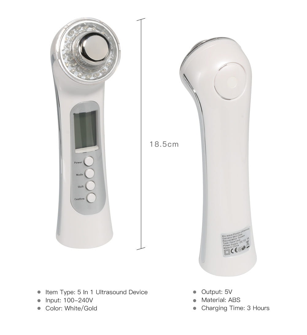 Ultrasonic Color Light Skin Rejuvenation Input And Output Instrument