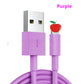 Color Data Cable Multi-color Charging Cable TPE Material Anti-break - Color Data Cable: Charging in Style and No Breaks!