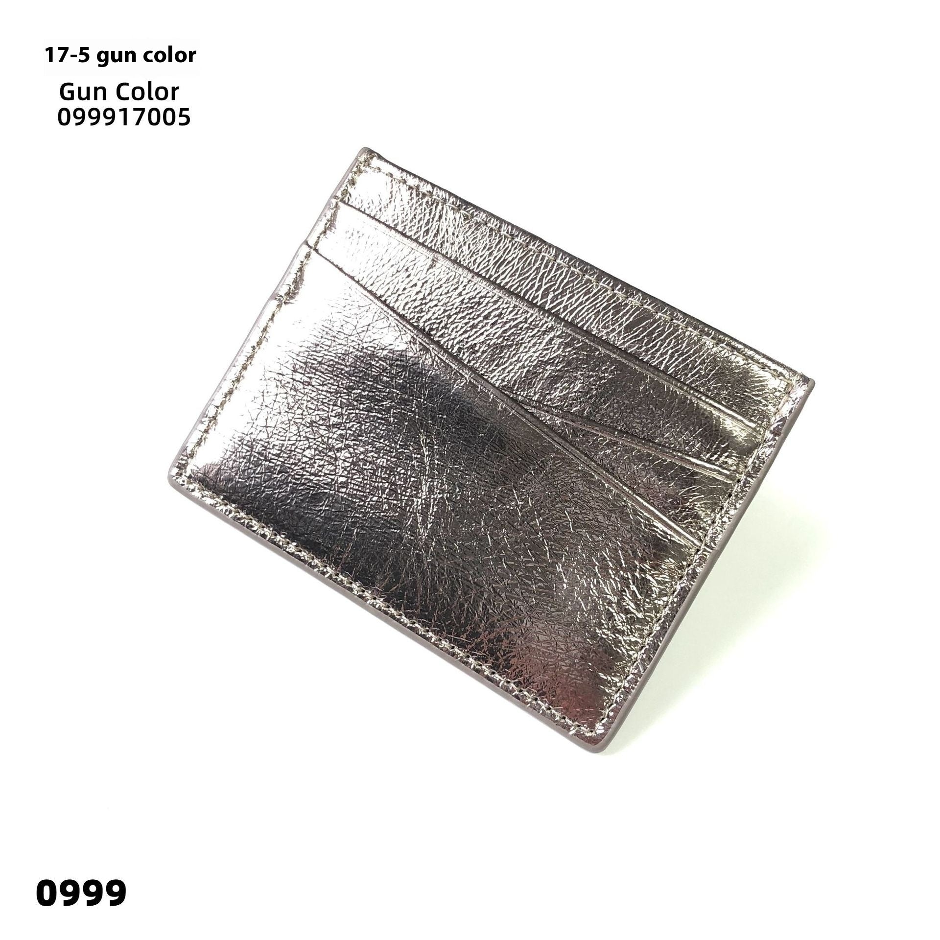 Leather Oil Edge Oblique Thin Bank Card Holder Soft Cowhide Document Package - Sleek Cowhide Wallet for Cards and Laughs