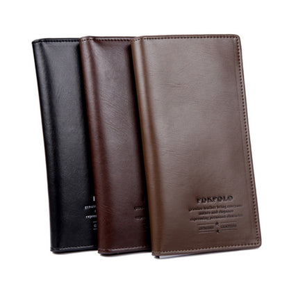 Men’s Leather Multi-card Bi-fold Fashion Wallet - Stylish Wallet for Men: Where Cards Chill Like Kings