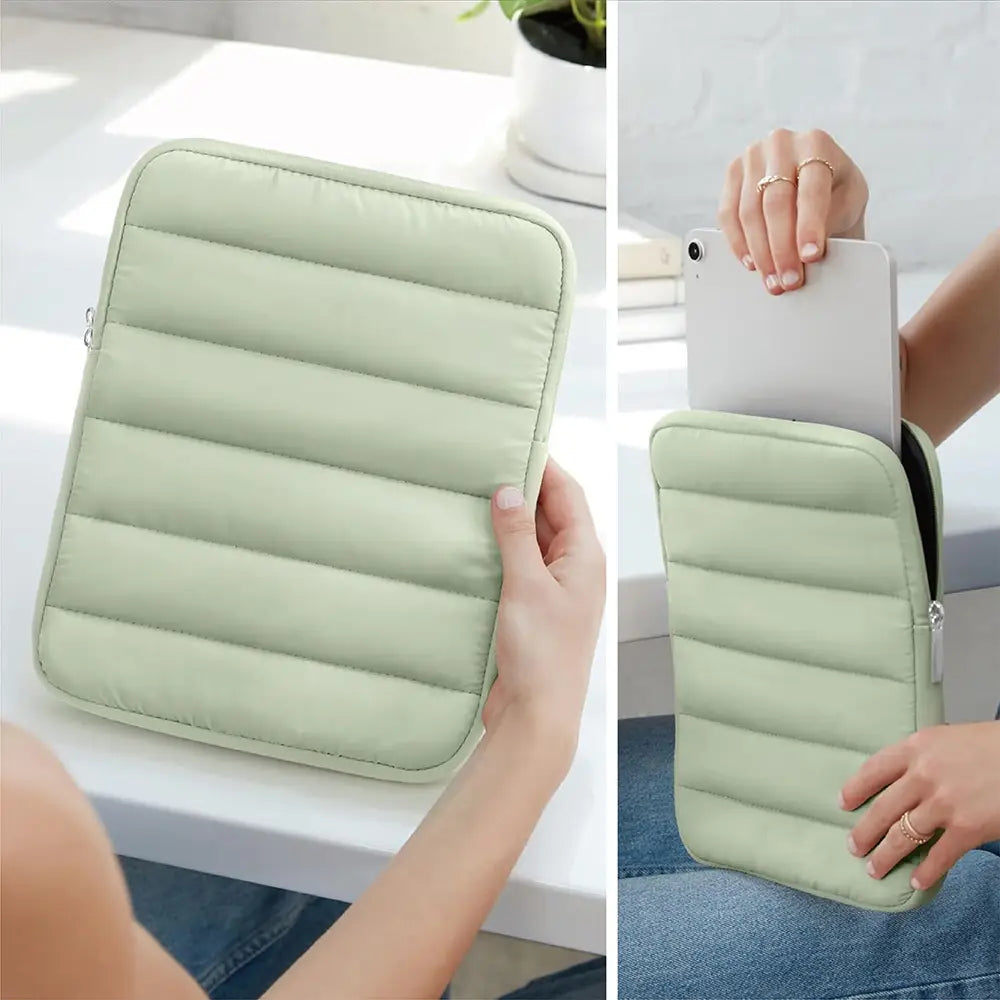 Mála stórála táibléid uiscedhíonach le leaisteacha le haghaidh feistí 9.7 go 11 orlach