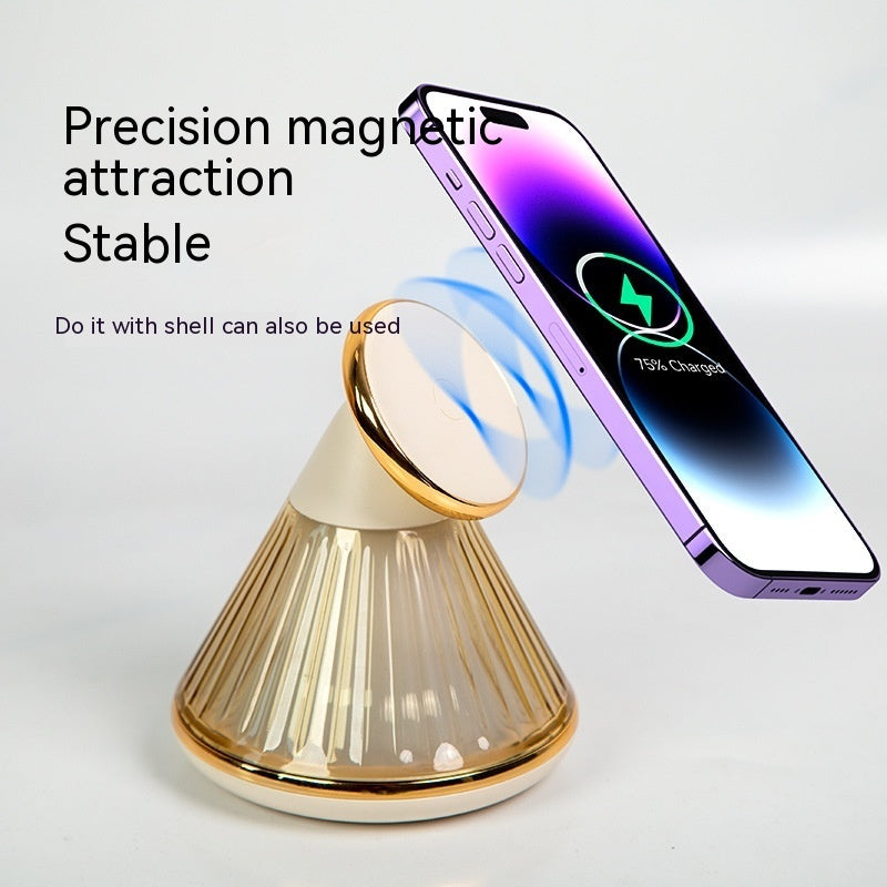 Night Table Lamp 15W Wireless Charger Magnetic Fast Wireless Seat - Bright Ideas with a Night Light and Wireless Charger