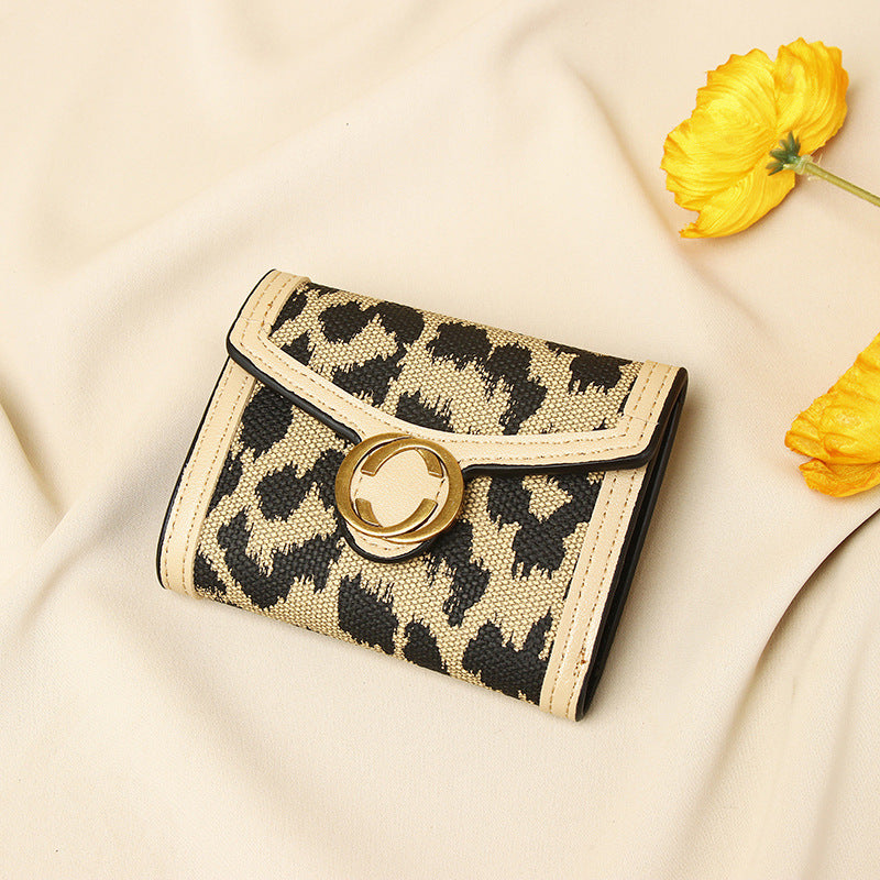 New Leopard Print Women’s Wallet Multi-card-slot Coin Purse All-in-one Clutch Card Holder Female - Leopard Print