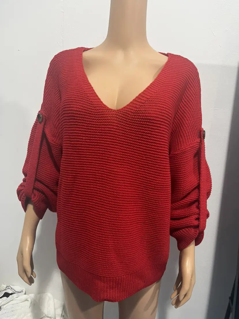 Hädas akrüül pulloveri kampsun lahtise kellukese varruka Crewneck Women’s Top