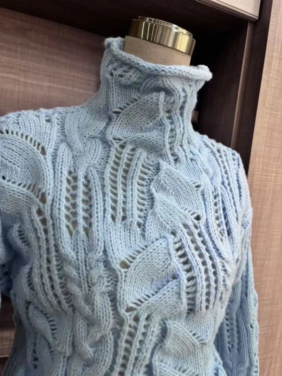 3D mintázatú gyapjúkeverék pulóver pulóver több színű és méretű nők számára