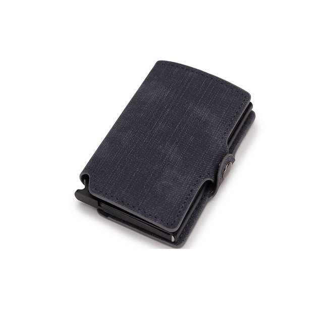 Double Box Metal Automatic Card Bag Wallet Aluminum Alloy - Aluminum Alloy Awesomeness in a Mini Wallet